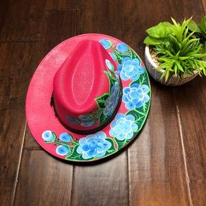 Sombrero hand painted by artesian in Mexico